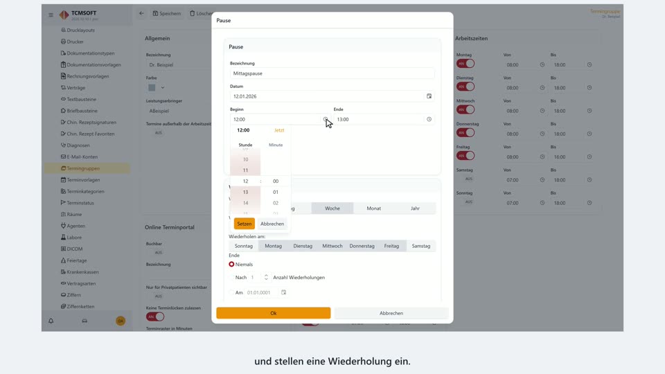 Video 09: Terminplanung einrichten