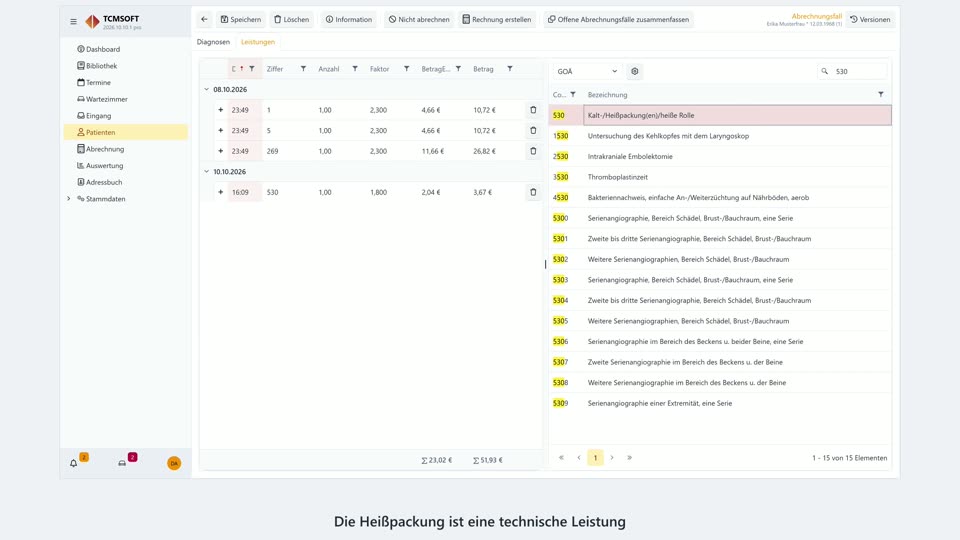 Video 22: Leistungen und Diagnosen erfassen